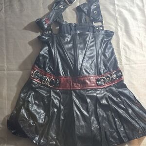 Women's Black and Red Halloween Dress